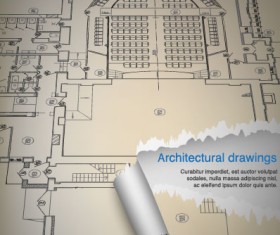 architectural drawings design elements vector 01