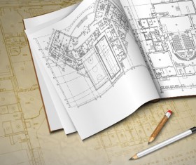 architectural drawings design elements vector 03