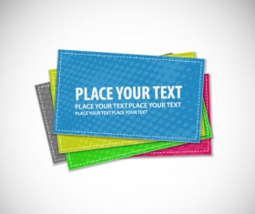 Stylish Advertising cards design vector 02