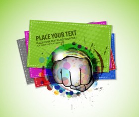 Stylish Advertising cards design vector 04