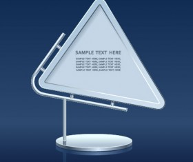 Set of modern construction Signboard vector 01