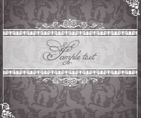 Vintage lace background vector 01
