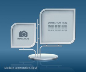 Set of modern construction Signboard vector 03