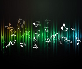 Music elements Note beckground vector