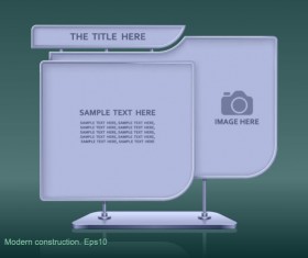 Set of modern construction Signboard vector 05