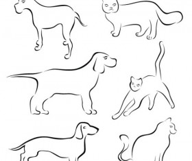 Various Hand drawn Animal vector