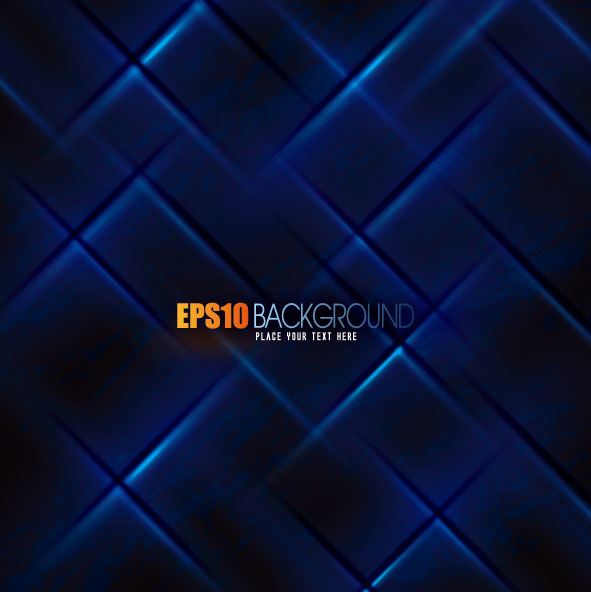 Abstract blue grid background  vector 01
