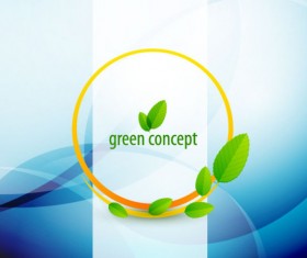 green concept eco elements backgorund vector 01