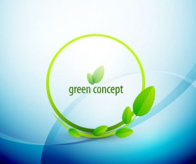 green concept eco elements backgorund vector 03