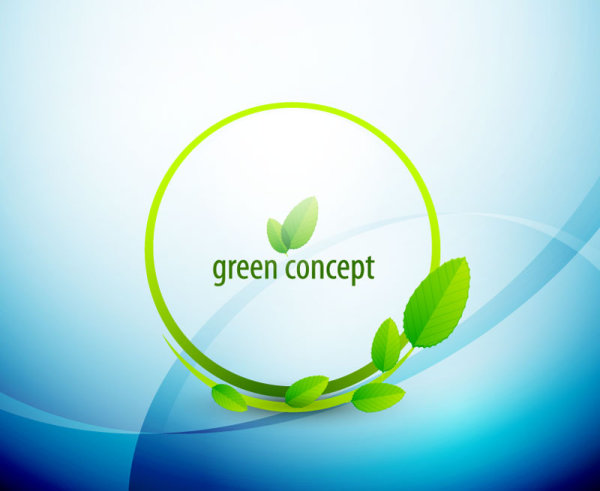 green concept eco elements backgorund vector 03