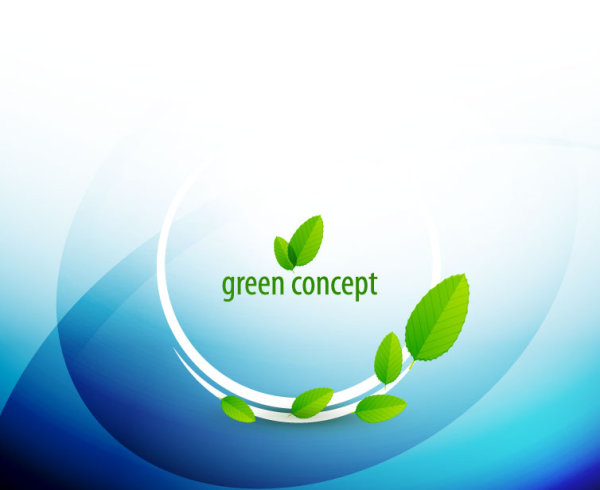 green concept eco elements backgorund vector 04