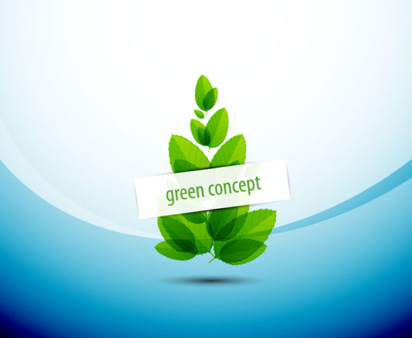 green concept eco elements backgorund vector 05