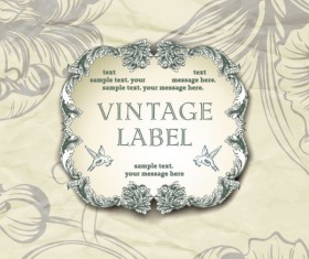 ornate Retro Floral background vector 02