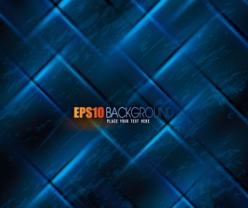 Abstract blue grid background  vector 02