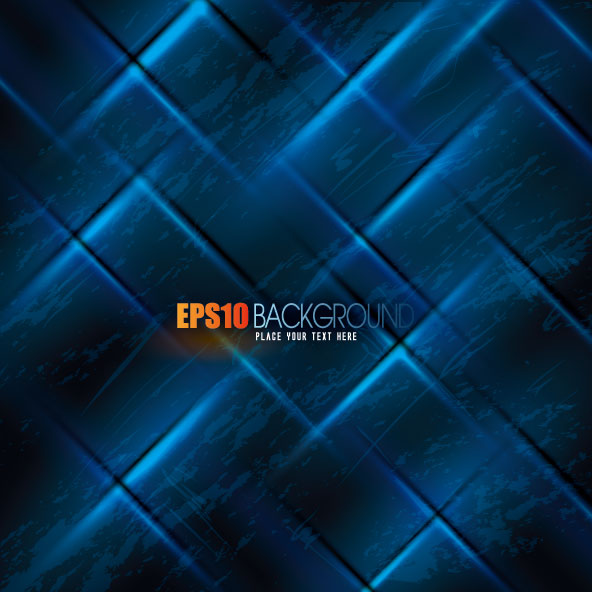 Abstract blue grid background  vector 02