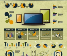 business scheme and Infographics elements vector 03