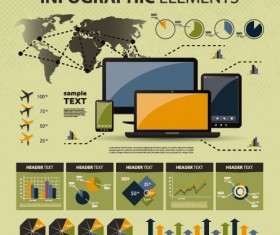 business scheme and Infographics elements vector 05