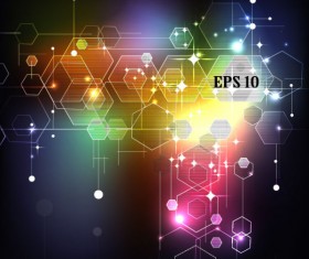 Abstract Shiny elements vector background art 01