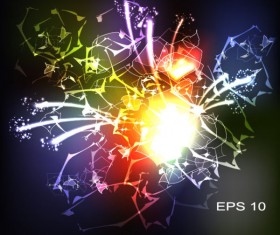 Abstract Shiny elements vector background art 02