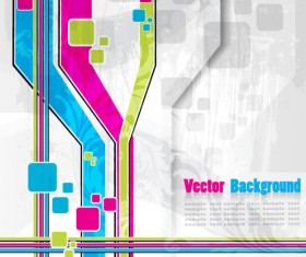 vector background of Abstract Colorful art 03