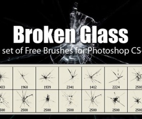 Broken Glass brushes fot Photoshop