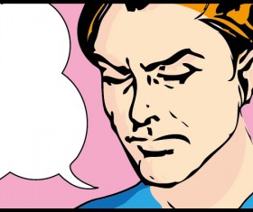 Cartoon People dialogue Illustration vector set 05