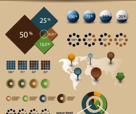 Year infographics elements vector 02