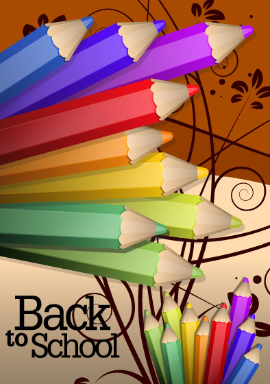 colorful paintbrush template vector 04