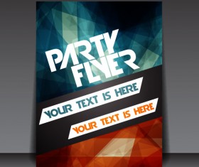 Set of beach party Flyer vector 03