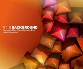 Abstract Cube Waves background vector 02