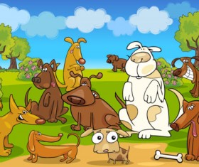 Elements of Vivid cartoon Animal vector 01