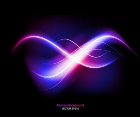 Dynamic Light Waves vector background 01