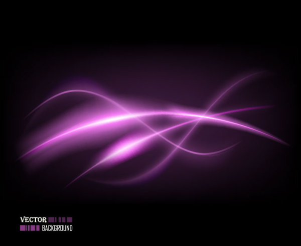Dynamic Light Waves vector background 02