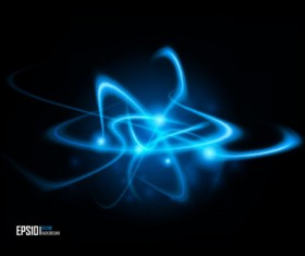 Dynamic Light Waves vector background 05