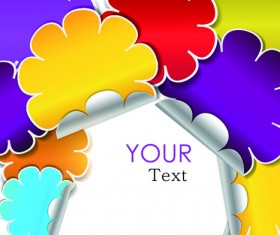 Various Stylish paper labels vector 02