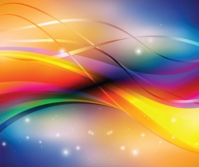 Abstract Backgrounds with Shiny Waves vector 02