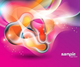 Abstract Backgrounds with Shiny Waves vector 05
