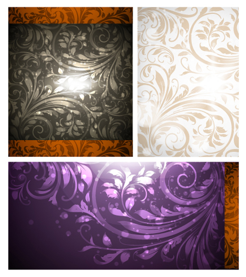Set of Different Backgrounds vector mix 06