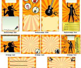 Booklet and brochure Business template cover vector 01