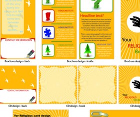 Booklet and brochure Business template cover vector 02