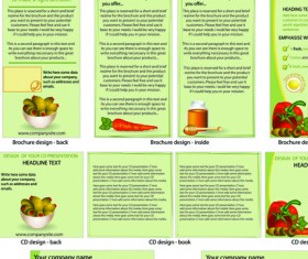 Booklet and brochure Business template cover vector 03