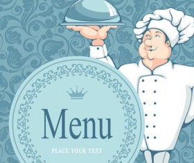Set of Restaurant menu Cover background vector 01