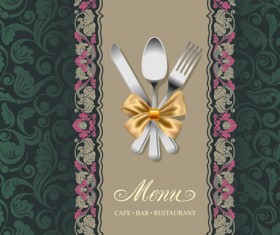 Set of Restaurant menu Cover background vector 02