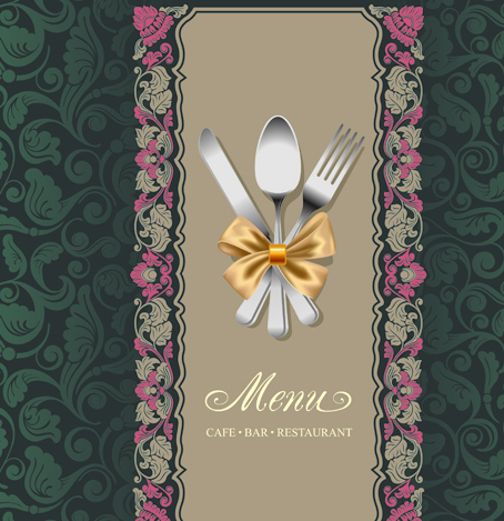 Set of Restaurant menu Cover background vector 02