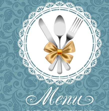 Set of Restaurant menu Cover background vector 04