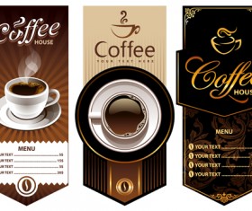 Creative Coffee menu cover background vector