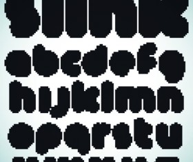 Elements of Different alphabet vector set 02