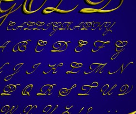 Elements of Different alphabet vector set 04