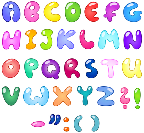 alphabet design vector illustration free download