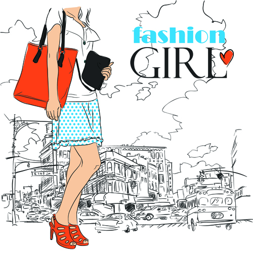 Fashion girl (27801) Free EPS Download / 4 Vector